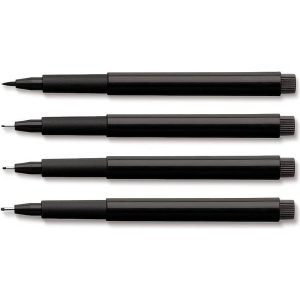 Faber-Castell Pitt Pen Set 4 Black (S,F,M,B)