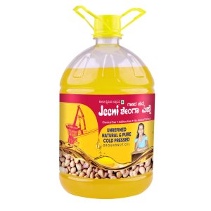 Jeeni Unrefined Natural & Pure Cold Pressed Groundnut Oil 5 LTR