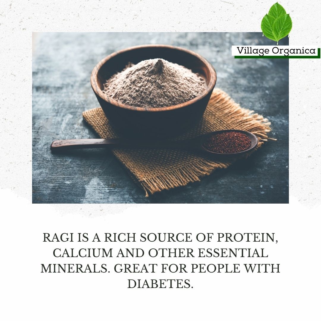 Organic Ragi Flour (Millet Flour) - 1000g - Image 2