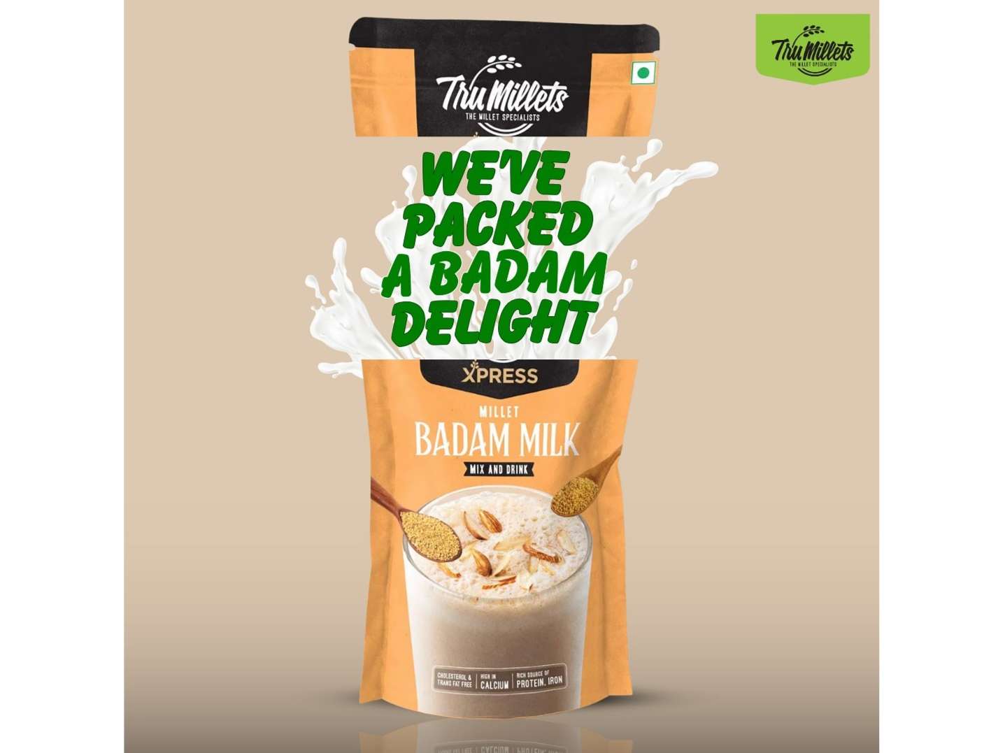 Combo Millet Drink - Xpress Popped Ragi Milk , Xpress Badam Milk - 200g each - Image 4