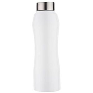 TRIBBO Stainless Steel Water Bottle 1 litre Water Bottles For Fridge School,Gym,Home,office,Boys   Girls Kids Leak Proof(WhiteSIPPER CAP SET OF 1 1000 ML Model-Curve)