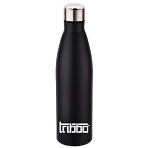 TRIBBO Stainless Steel Water Bottle 1200 ML Water Bottles For Fridge School,Gym,Home,office,Boys   Girls Kids Leak Proof(BLACKSTEEL CAP SET OF 1 1200 ML Model-Cola)