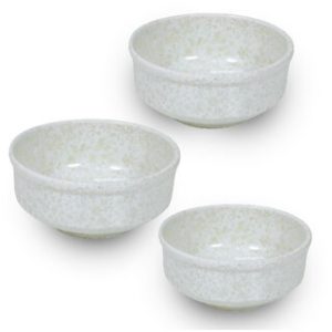 Globenox Melamine Soup Bowl - Marble, Pack of  3  Durable, Easy to Clean  Perfect for Soup, Cereal  Snacks