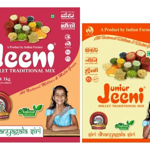 Jeeni Combo Pack Of 2 Millet Traditional Mix Adult 1 kg and Junior 500g For Junior & Adults (Pack OF 2)