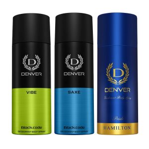 Denver Pack of 3 Deos (Vibe + Saxe + Pride) - 150ml Each