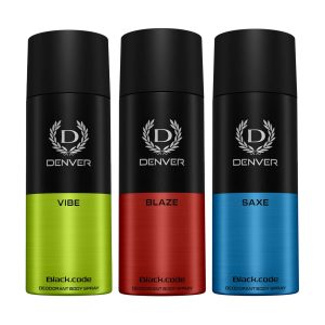 Denver Pack of 3 Deos (Vibe + Blaze + Saxe) - 150ml Each