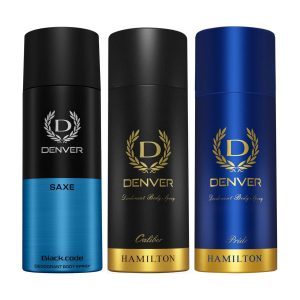 Denver Pack of 3 Deos (Saxe + Caliber + Pride) - 150ml Each