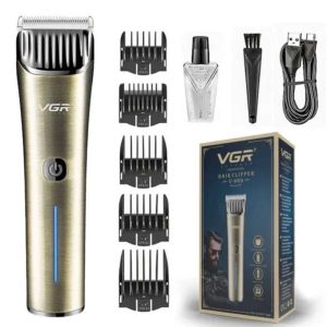 VGR V-669 Professional Hair Clipper Trimmer 200 min Runtime 6 Length Settings (Gold)