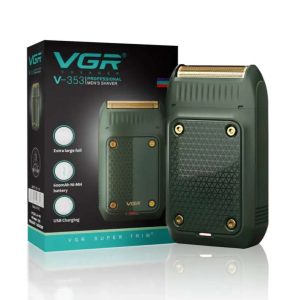 VGR V-353 Professional Shaver Electric Ultra Thin Shaver Rechargeable Razor Shaver For Men (Green)