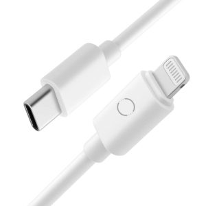 Twance TL20W Type C to Lightning Connector fast charging and data transfer Cable, 1 Meter , White Color