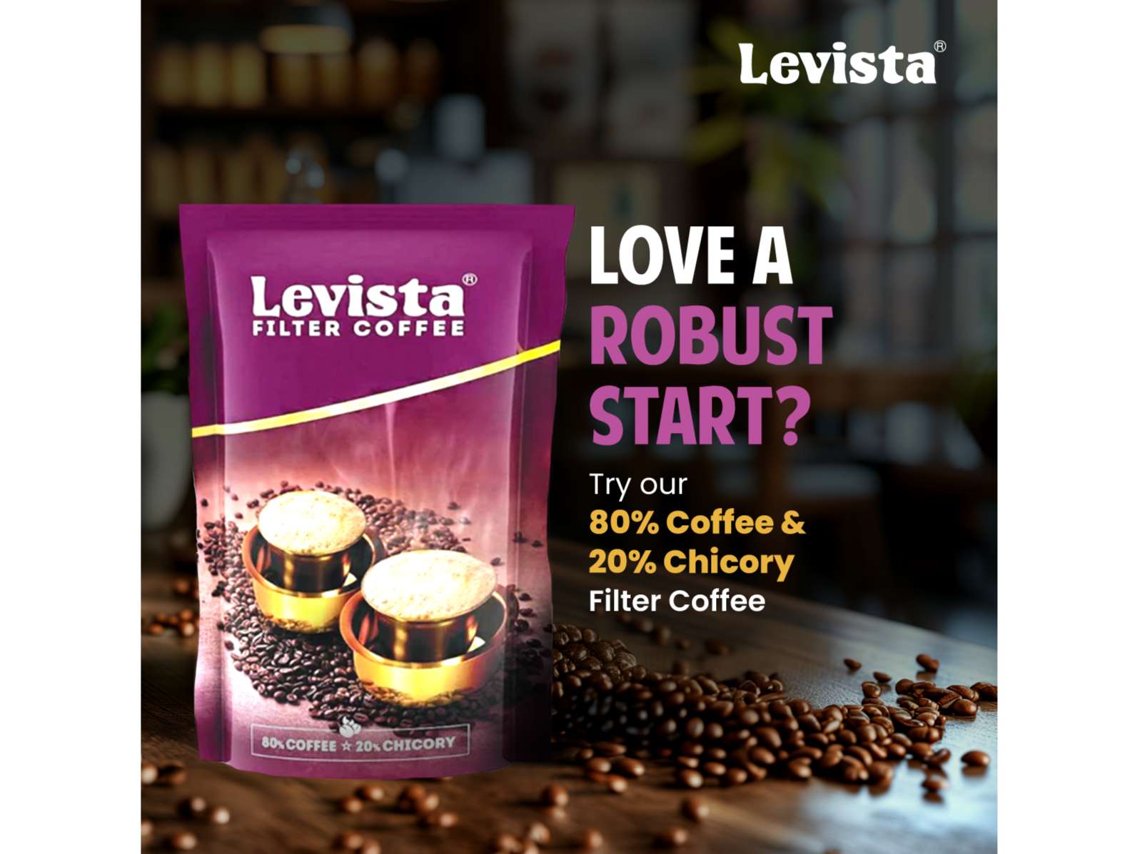 Levista Filter Coffee 80/20 ( Pouch ) - 500 Gram - Image 3