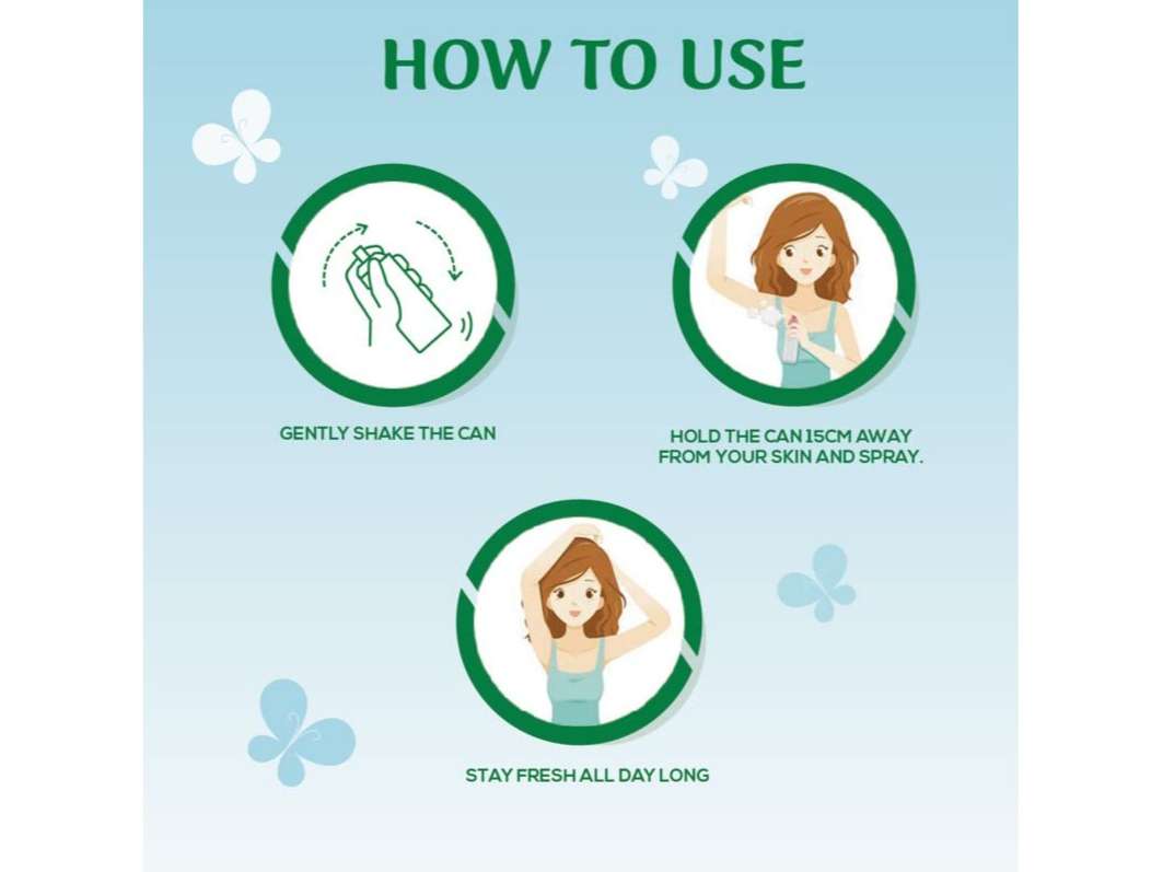 Spinz Blue Bounce Perfumed Deo for Women Fresh Tuberose Fragrance Long Lasting Freshness, 24 Hours Protection from Odour causing Bacteria - 200 ml - Image 4