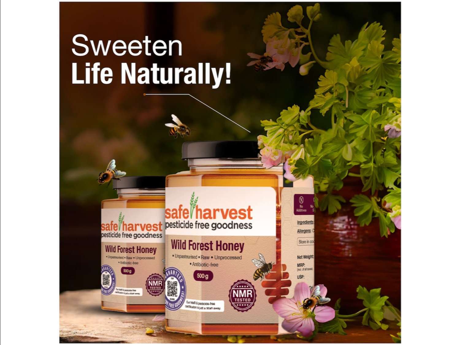 Safe Harvest Pesticide Free Forest Honey 250g - Image 3
