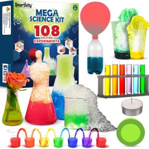 Smartivity Mega Science Kit | 108 Chemistry Experiment Kit for Boys & Girls Age 6-8-10-12 | Birthday Gift for Kids Age 6-14 | Kids Safe Science Kit | STEM Educational Fun Toys | Made in India