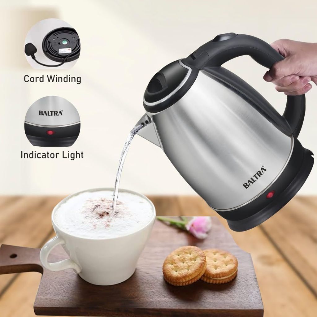 Baltra 1.8L 1500W Stainless Steel Electric Kettle, Supreme/ BC-158 - Image 5