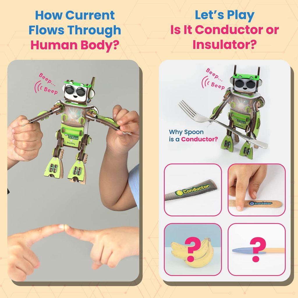 Smartivity Electricity Kit Diy|Science Project Kit|Stem Diy Fun Robotic Toy For Kids 6-8-10-12|Best Gift Toy For Boys & Girls|Science Toy|Educational & Construction Based Activity Game|Made In India - Image 3